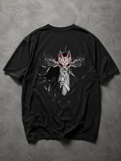 Kitsune Mask Girl Oversized T-Shirt
